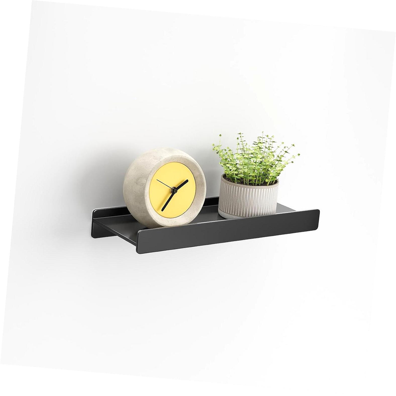ANYWAY.GO Wall Shelf, Mounted Storage Shelves with Edge, Decorative