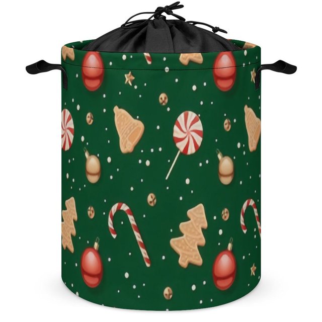 ANYWAY.GO Waterproof Foldable Laundry Hamper Christmas Dirty Clothes