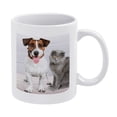 thumbnail image 1 of ANYWAY.GO White Ceramic Coffee Mugs for Hot or Cold Drinks ,Cute Puppy Cat Standing Front Ceramic Mugs for Coffee Latte Tea Milk Cocoa,12 oz, 1 of 7