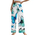 ANYWAY.GO Women’s UltraSoft Comfy Pajama Lounge Pants Paper Watercolor