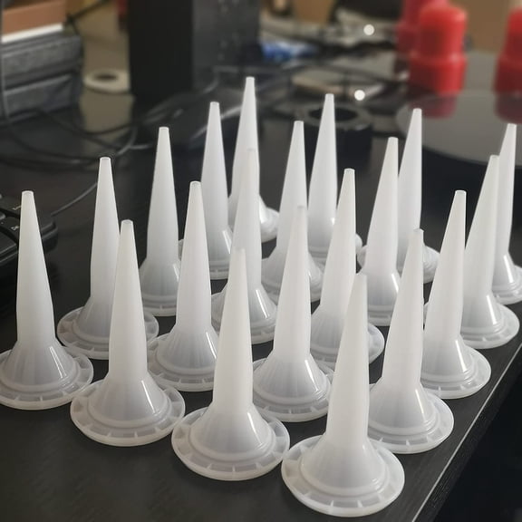 ANZHUO  The nozzle of the sausage filling gun, the adhesive nozzle of the sausage filling agent, the durable epoxy piston filling cap, and the essential items of the sausage filling gun (20 pieces)