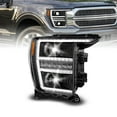 thumbnail image 1 of ANZO 21-23 Ford F-150 LED Projector Headlight Passenger Side with Switchback & Sequential Turn Signal, Black Housing, 1 of 6