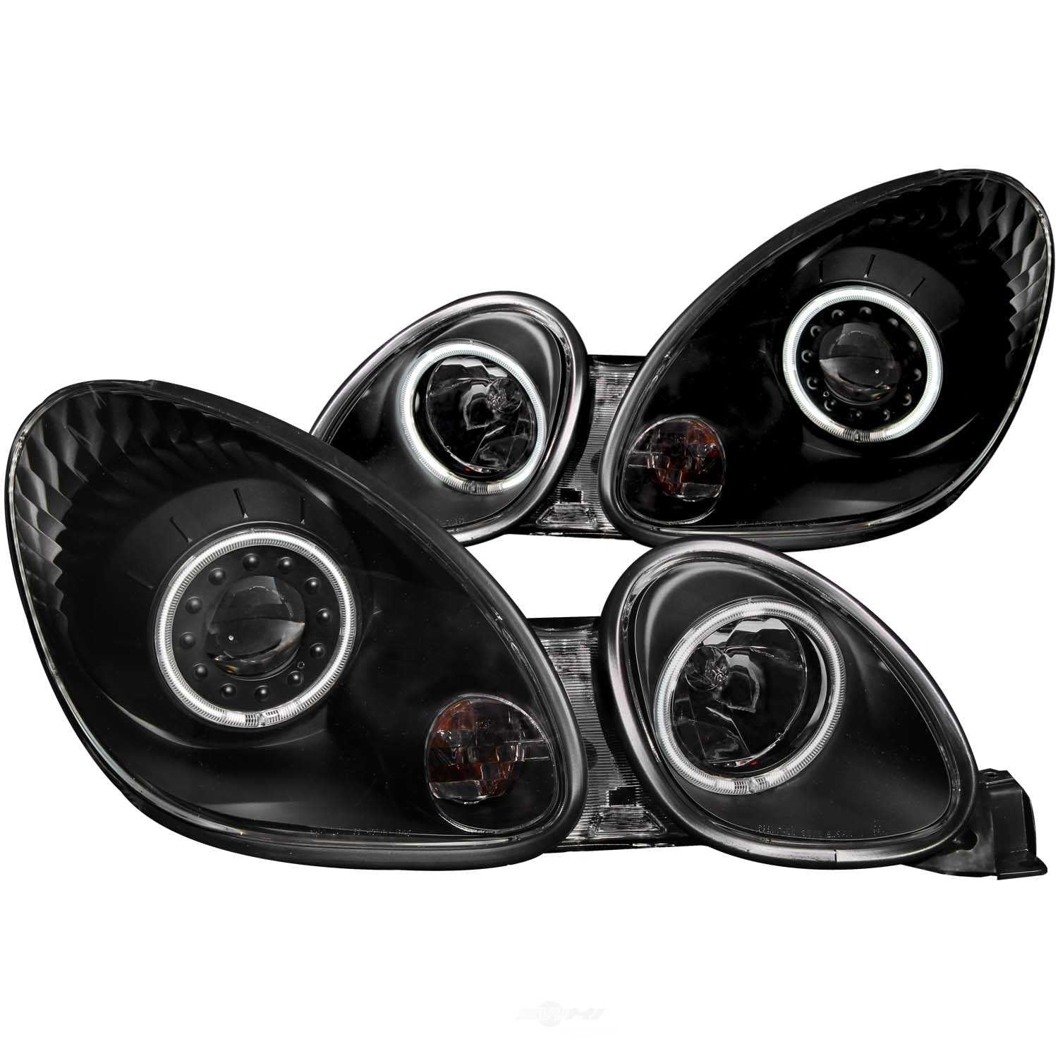 ANZO USA 121144 Projector W/halo Clear Lens Black W/amber Reflectors