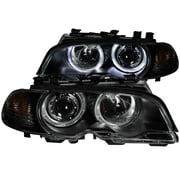 Anzo USA 121269 BMW Projector with Halo Black Clear with Amber Headlight Assembly - Sold in Pairs