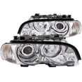 thumbnail image 1 of ANZO 2000-2003 BMW 3 Series E46 Projector Headlights w/ Halo Chrome, 1 of 6