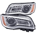 thumbnail image 1 of ANZO 2011-2014 Chrysler 300 Projector Headlights w/ Plank Style Design Chrome, 1 of 9