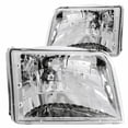 thumbnail image 1 of ANZO For Ford Ranger 1993 94 95 96 1997 Crystal Headlights Chrome | 111036, 1 of 2