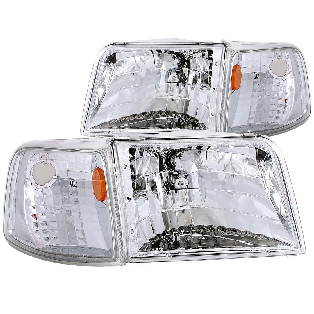ANZO USA 111119 93-97 RANGER HEADLIGHTS CLEAR WITH AMBER CORNERS Fits ...