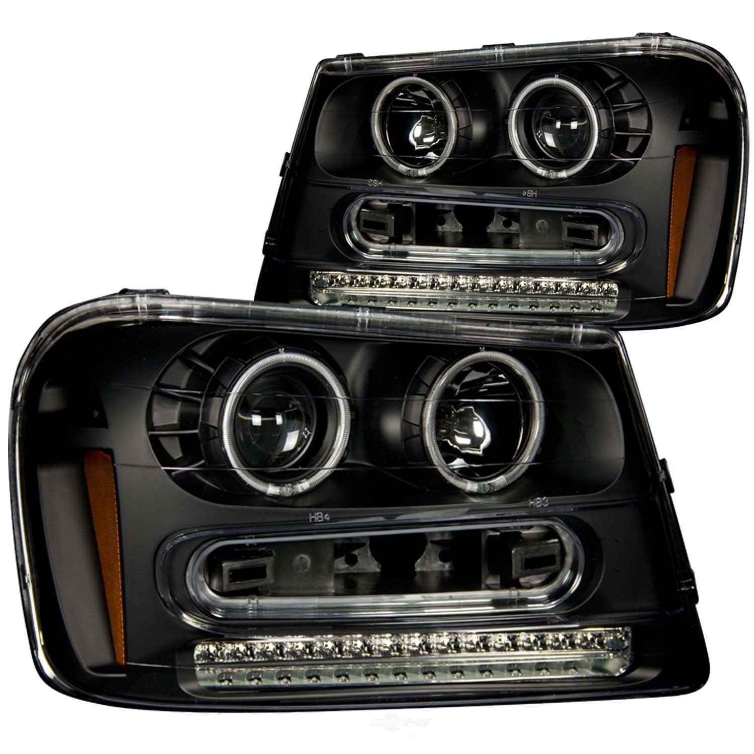 ANZO USA 111127 02-05 TRAILBLAZER HEADLIGHTS BLACK PROJECTORS W/HALOS (CCFL) Fits select: 2002-2005 CHEVROLET TRAILBLAZER, 2006-2008 CHEVROLET TRAILBLAZER LS/LT