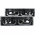 thumbnail image 1 of ANZO USA 111299 88-98 1500,2500, 88-00 3500, 92-94 BLAZR, 95-99 TAHOE,92-99 SUB/YUKON CRYSTL HDLIGHT BLACK W/LOWBROW Fits select: 1988-2000 CHEVROLET GMT-400, 1995-1999 CHEVROLET TAHOE, 1 of 4