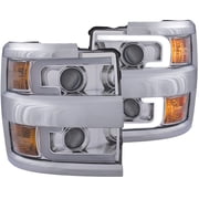 ANZO USA 111366 Projector Headlight Set Fits select 2015-2019 CHEVROLET SILVERADO