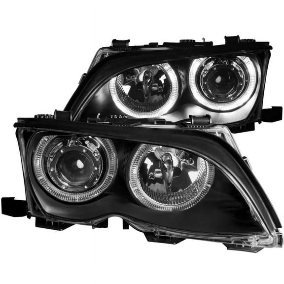 ANZO USA 121140 02-05 BMW SERIES 3 E46 4DR HEADLIGHTS PROJECTOR BLACK WITH HALO Fits select: 2002-2005 BMW 325, 2002-2005 BMW 330