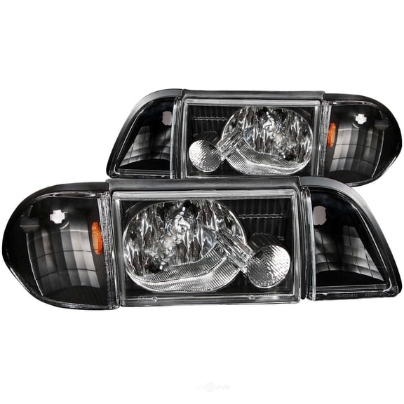 ANZO USA 121192 Crystal Headlight Set Fits select: 1987-1993 FORD MUSTANG