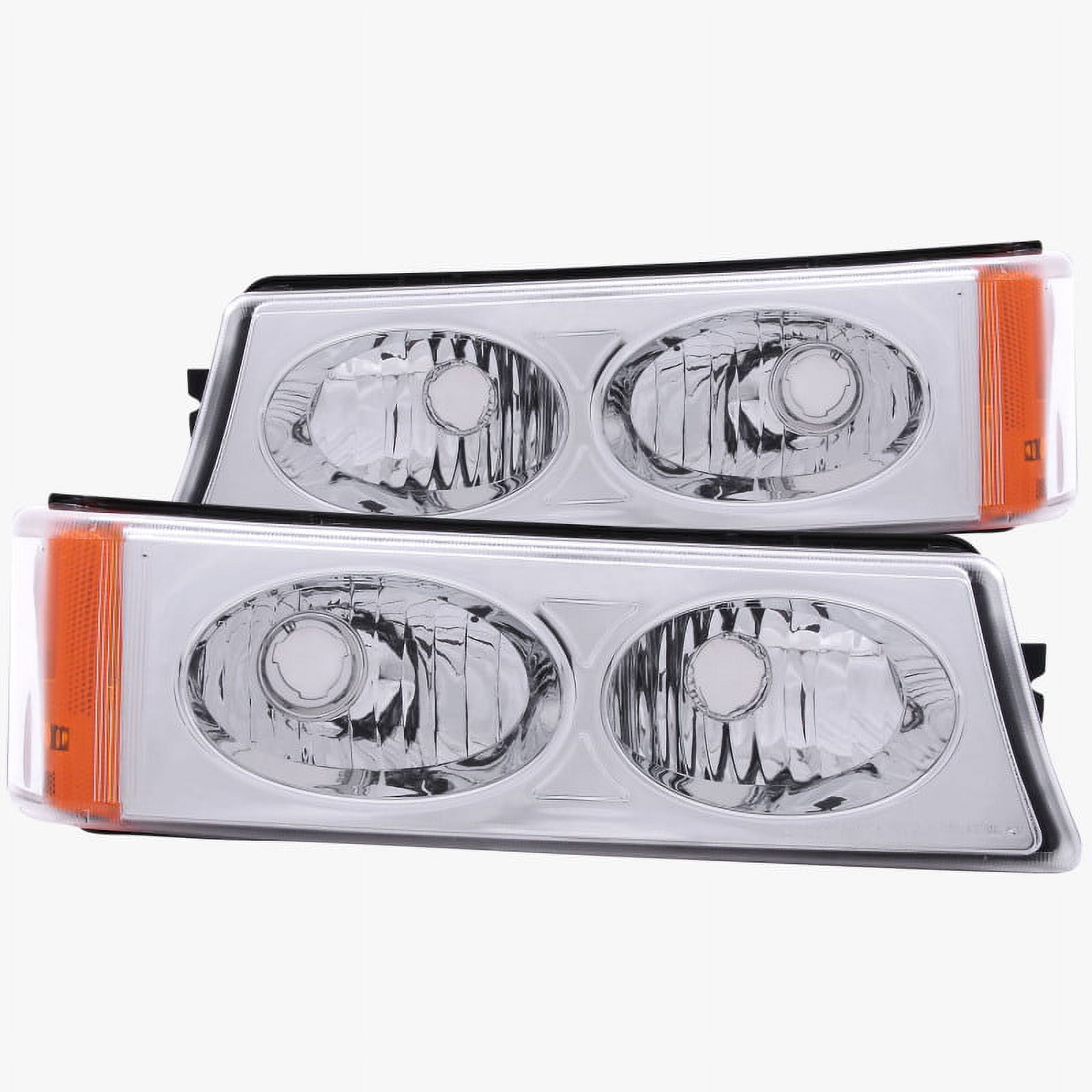 ANZO USA 511035 02-06 AVALANCHE/03-07 SILVERADO (CLASSIC) PARKING LIGHTS CRYSTAL