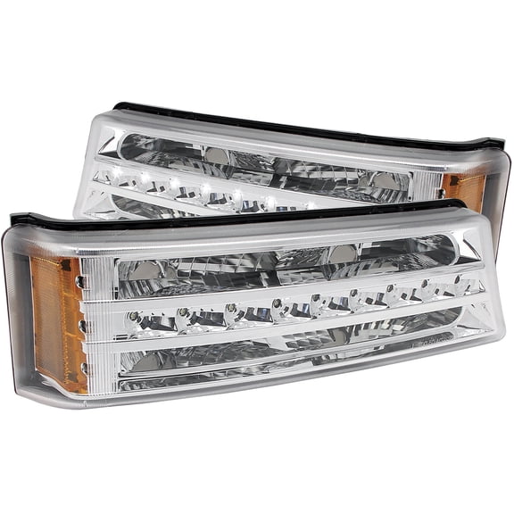 ANZO USA 511066 03-06 SILVERADO/AVALANCHE LED CHROME PARKING LIGHTS Fits select: 2003-2007 CHEVROLET SILVERADO, 2003-2006 CHEVROLET AVALANCHE
