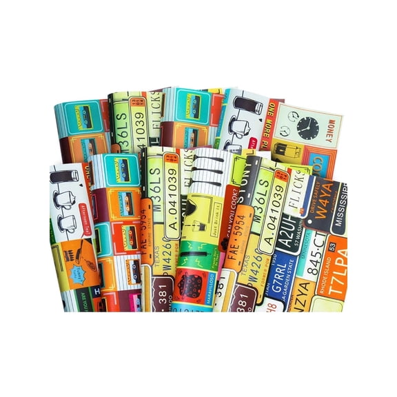 ANZON MORIES 9 Sheets Gift-Wrapping Paper , 3 Patterns, 27.5x17.5”, 3.35 Sq. Ft/Each, Unique Vintage Poster Soft Strong 80 GSM Kraft Paper Roll