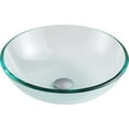 thumbnail image 1 of ANZZI 16.5" Etude Bathroom Tempered Glass Vessel Sink in Lustrous Clear, 1 of 3