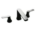 thumbnail image 1 of ANZZI 2-Handle 3-Hole 8 in. Widespread Bathroom Faucet With Pop-up Drain in Matte Black & Brushed Nickel, 1 of 8