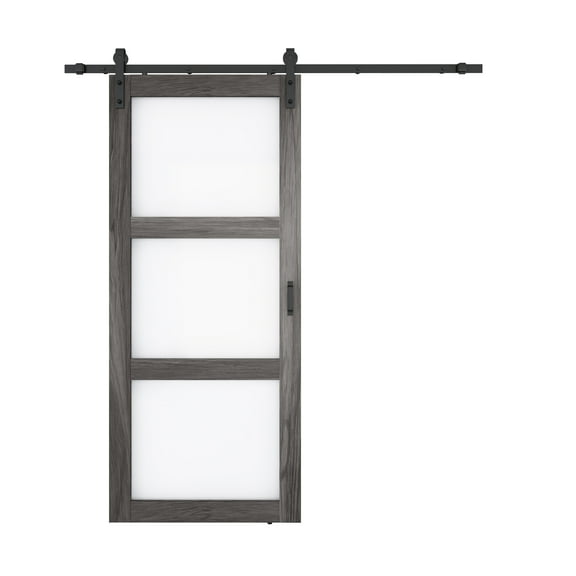 ANZZI  3 Vision Glass Durable Construction Sliding Door with Hardware Kit