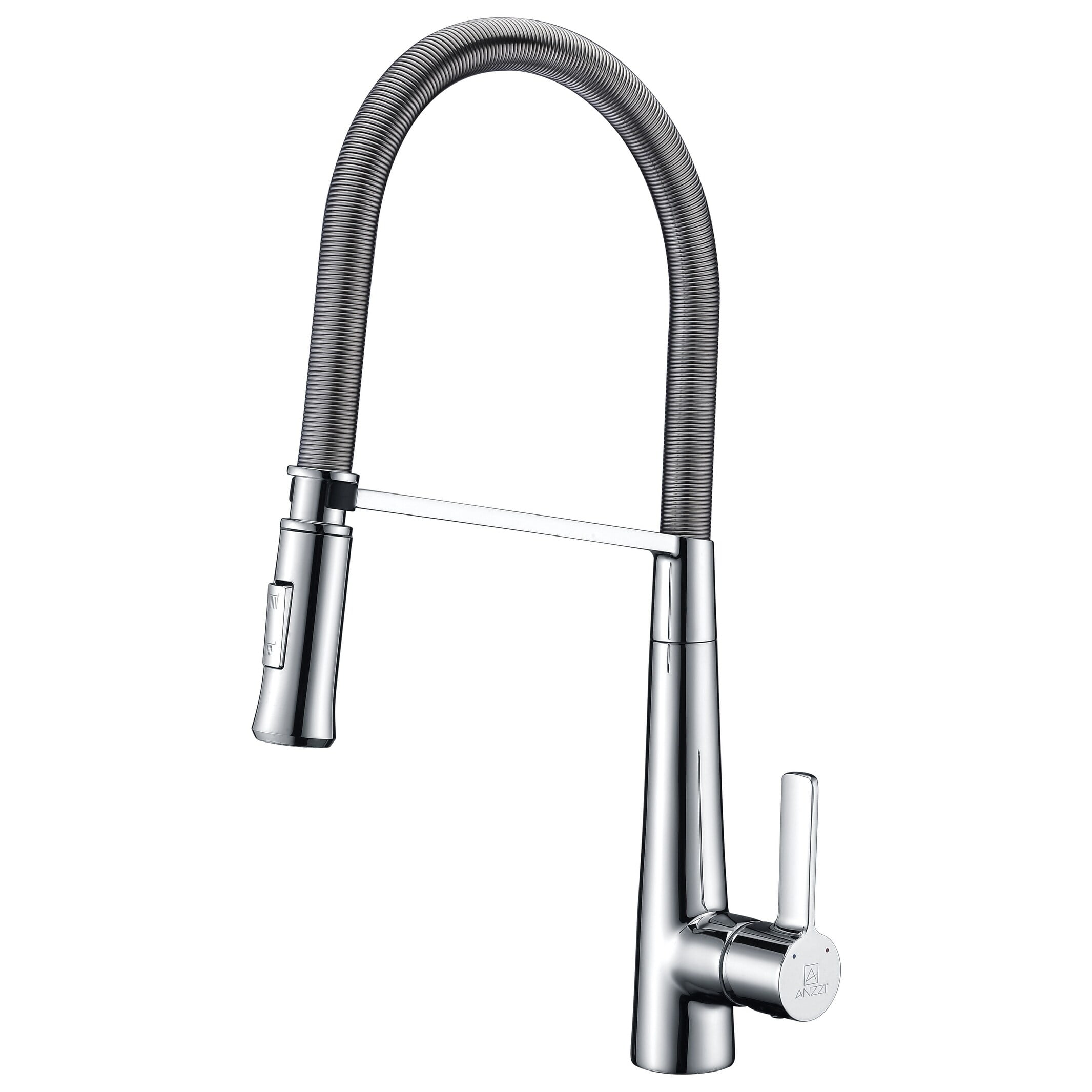 Apollo Polished Chrome Single Handle Pull-Down Sprayer Kitchen Faucet