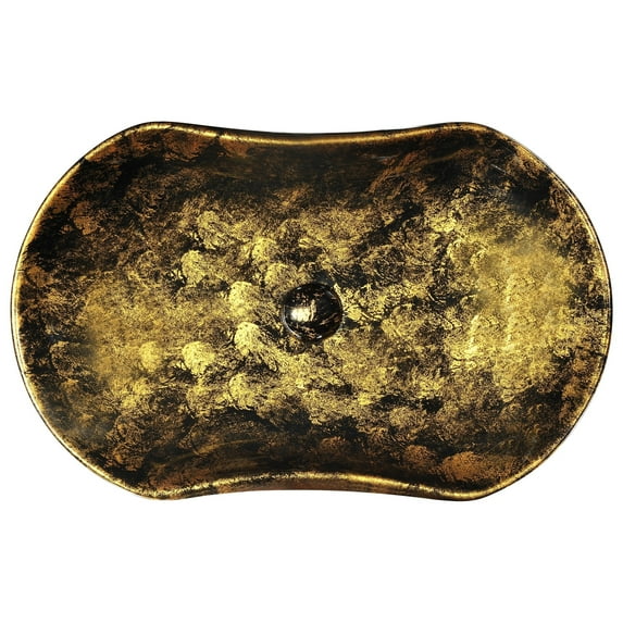 ANZZI Apollo Vitreous China Specialty Vessel Bathroom Sink