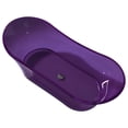 thumbnail image 1 of ANZZI Azul 5.8 Ft. Man-made Stone Center Drain Freestanding Bathtub In Evening Violet - FT-AZ520-PU, 1 of 5