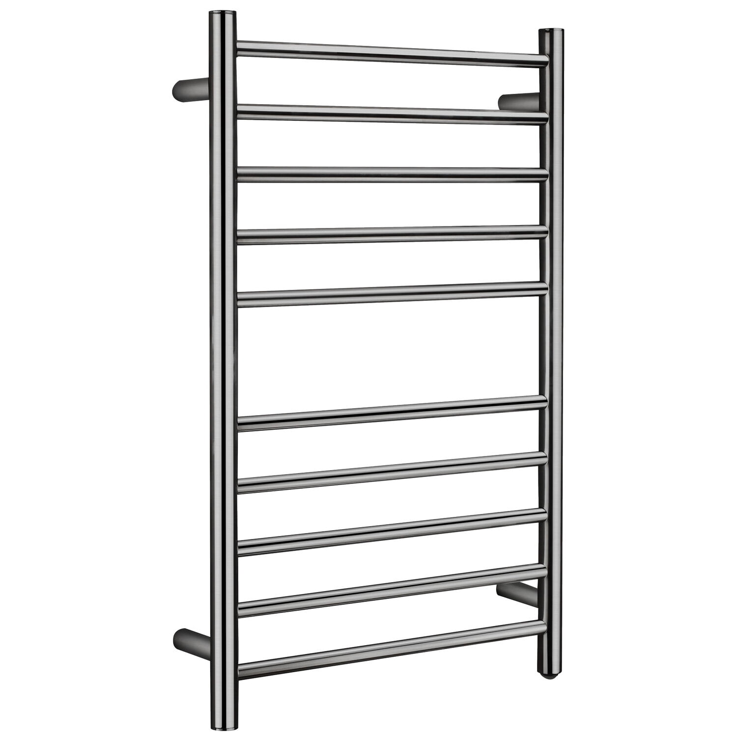 Brushed Nickel 10-Bar Wall Mounted Towel Warmer