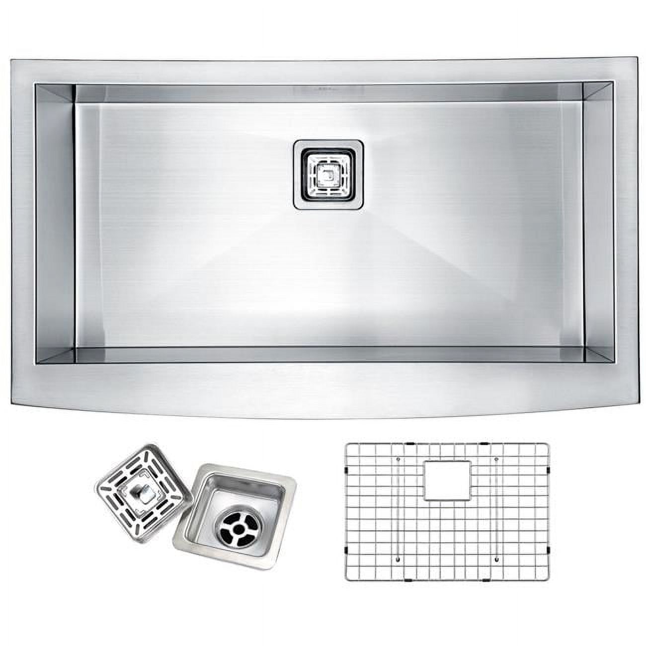 ANZZI Elysian 32-inch Farmhouse Single Basin Stainless Steel Kitchen ...