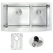 ANZZI Elysian 36" Farmhouse Double Bowl Kitchen Sink