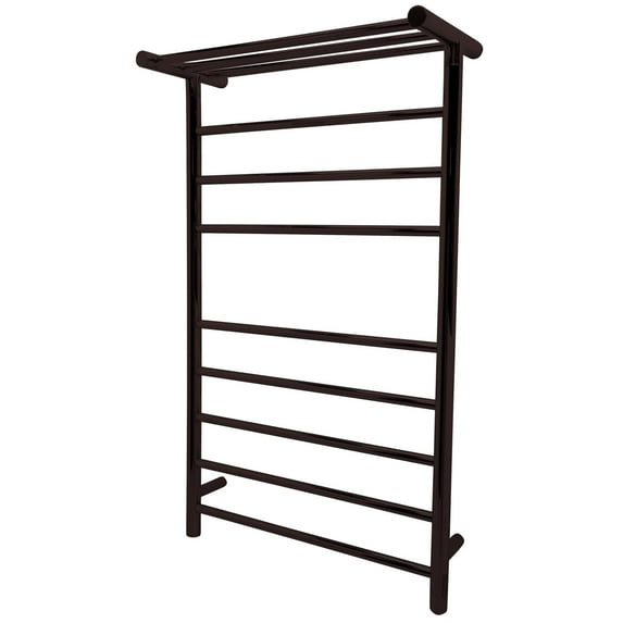 ANZZI Eve 8-Bar Stainless Steel Wall Mounted Towel Warmer in Oil Rubbed Bronze