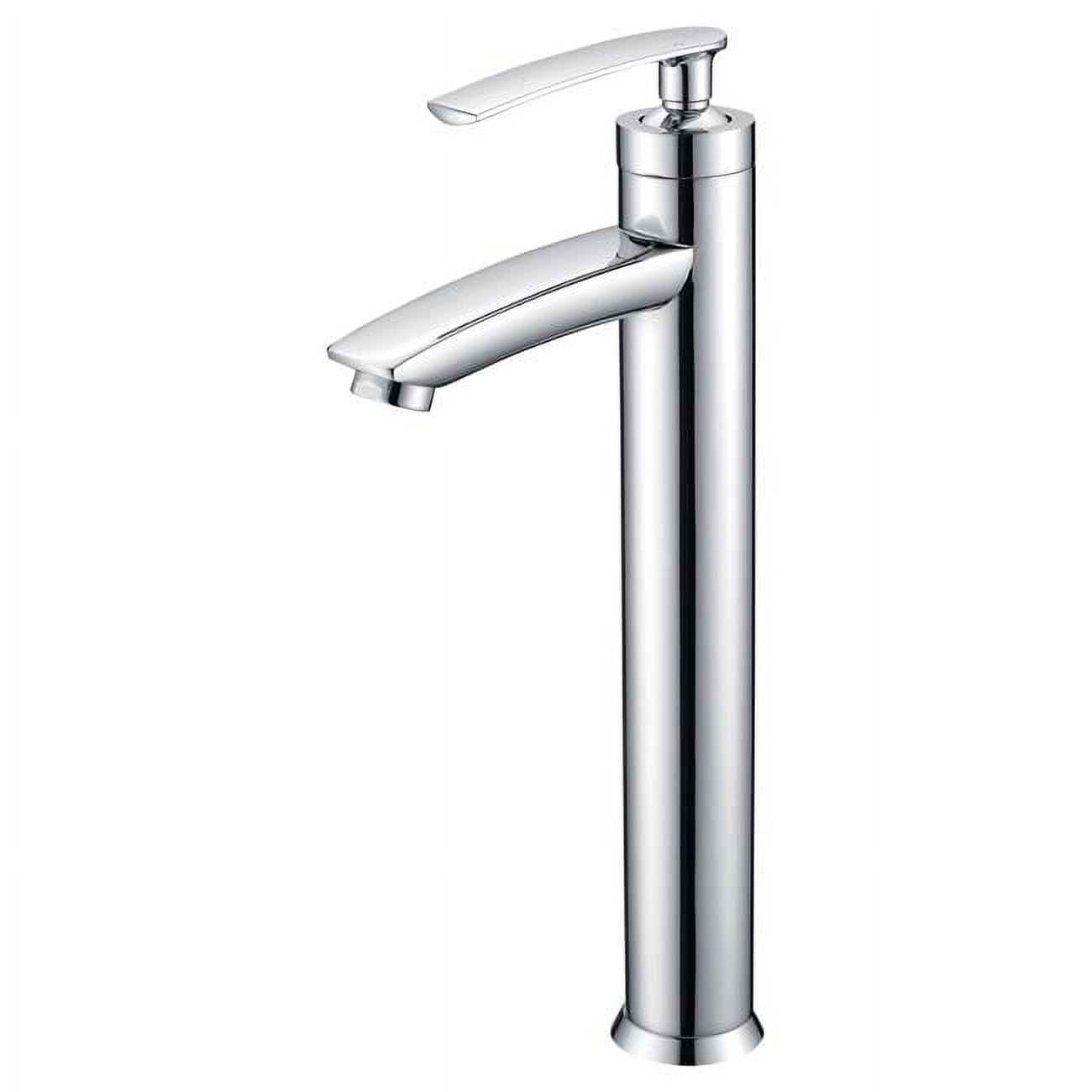 ANZZI Fifth Single Hole Single-Handle Bathroom Faucet in Polished