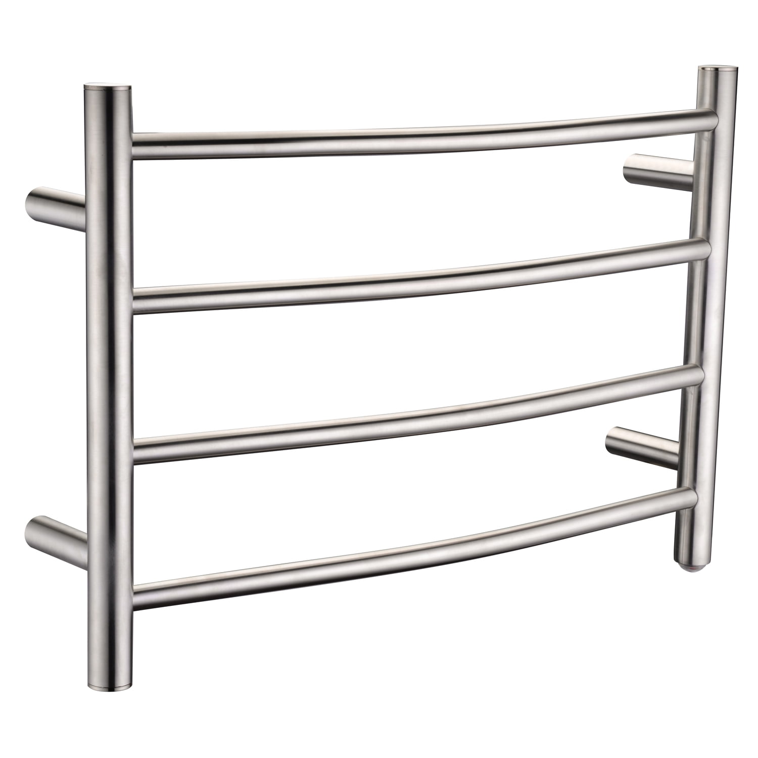 Brushed Nickel 4-Bar Wall Mounted Electric Towel Warmer