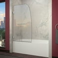 thumbnail image 1 of ANZZI Herald Series 48 in. x 58 in. Hinged Frameless Tub Door in Chrome, 1 of 7