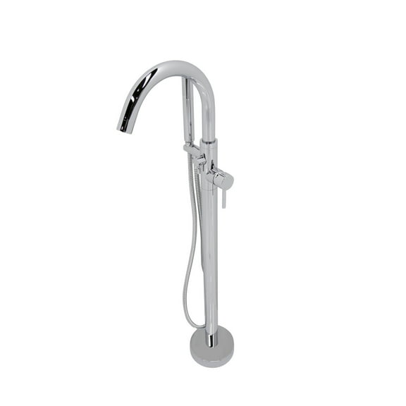 ANZZI  Kros Series 2-handle Freestanding Claw Foot Tub Faucet with Hand Shower in Polished Chrome