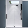 thumbnail image 1 of ANZZI Leon Series 60 x 76 In. Frameless Sliding Shower Door in Matte Black, 1 of 9