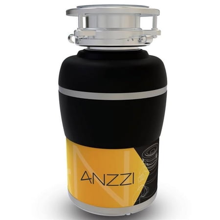 ANZZI MEDUSA 3/4 HP Continuous Feed Undersink Garbage Disposal in Black