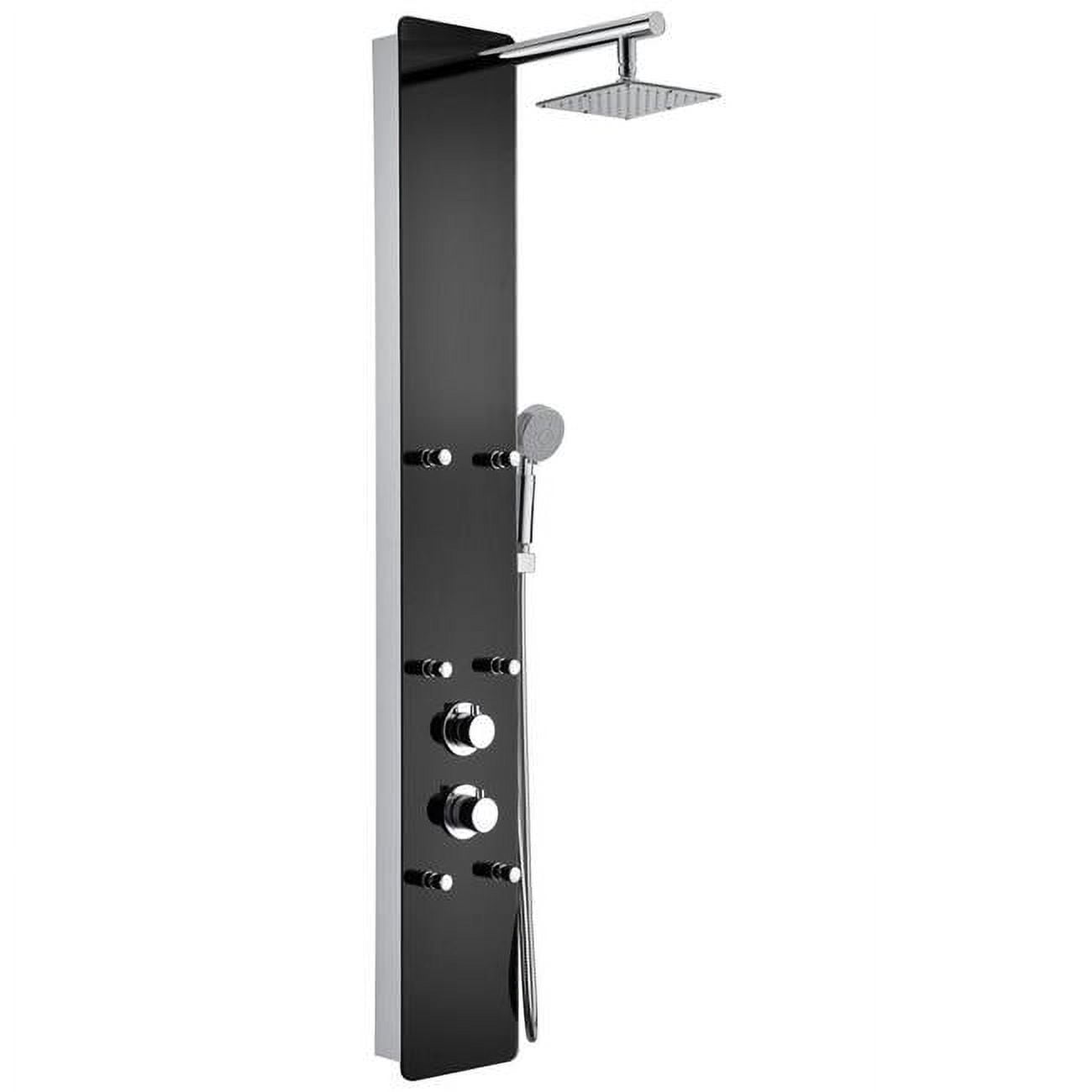 Anzzi Sp-Az018 Melody Thermostatic Shower Panel - Black