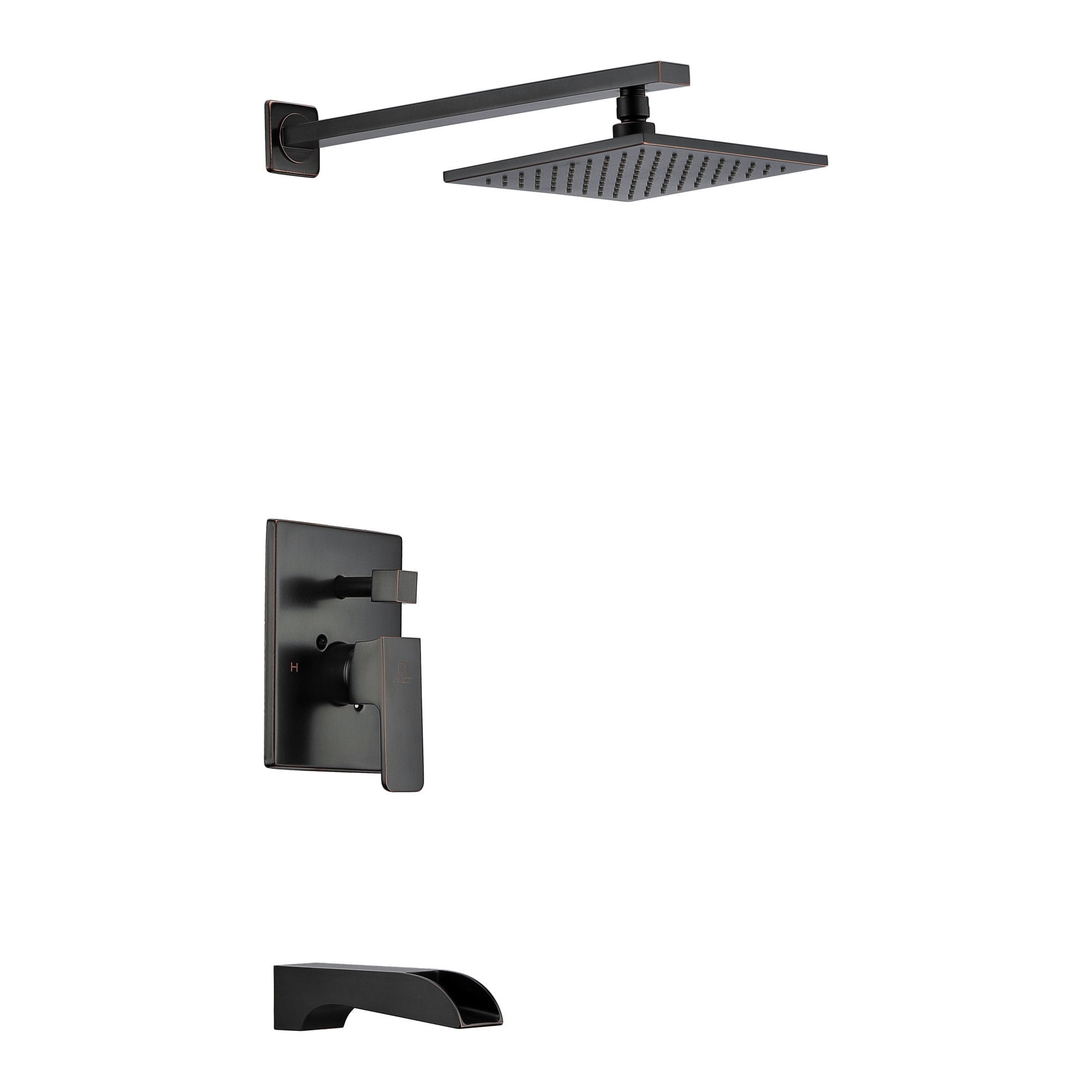 Oil Rubbed Bronze Wall Mounted Rain Shower Panel
