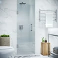 thumbnail image 1 of ANZZI Passion Series 72 x 30 In. Hinged Frameless Shower Door in Nickel, 1 of 9