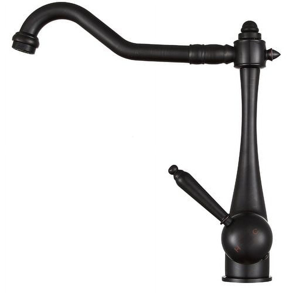 Oil Rubbed Bronze Pull Down Single Handle Kitchen Faucet