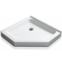 ANZZI Neo-Angle Double Threshold Shower Base Randi Series, Shower Base 36 x 36 in. White