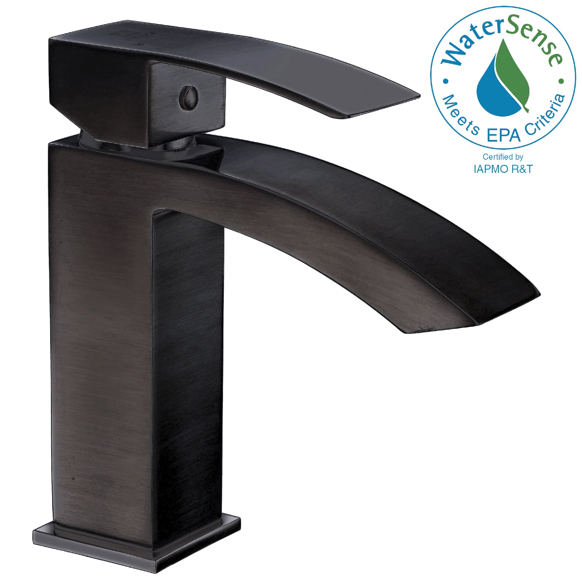 Revere Modern Oil-Rubbed Bronze Single-Handle Low-Arc Bathroom Faucet