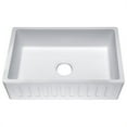 thumbnail image 1 of ANZZI Roine 36 In. Farmhouse Apron Front Man Made Stone Single Bowl Kitchen Sink in Matte White, 1 of 5