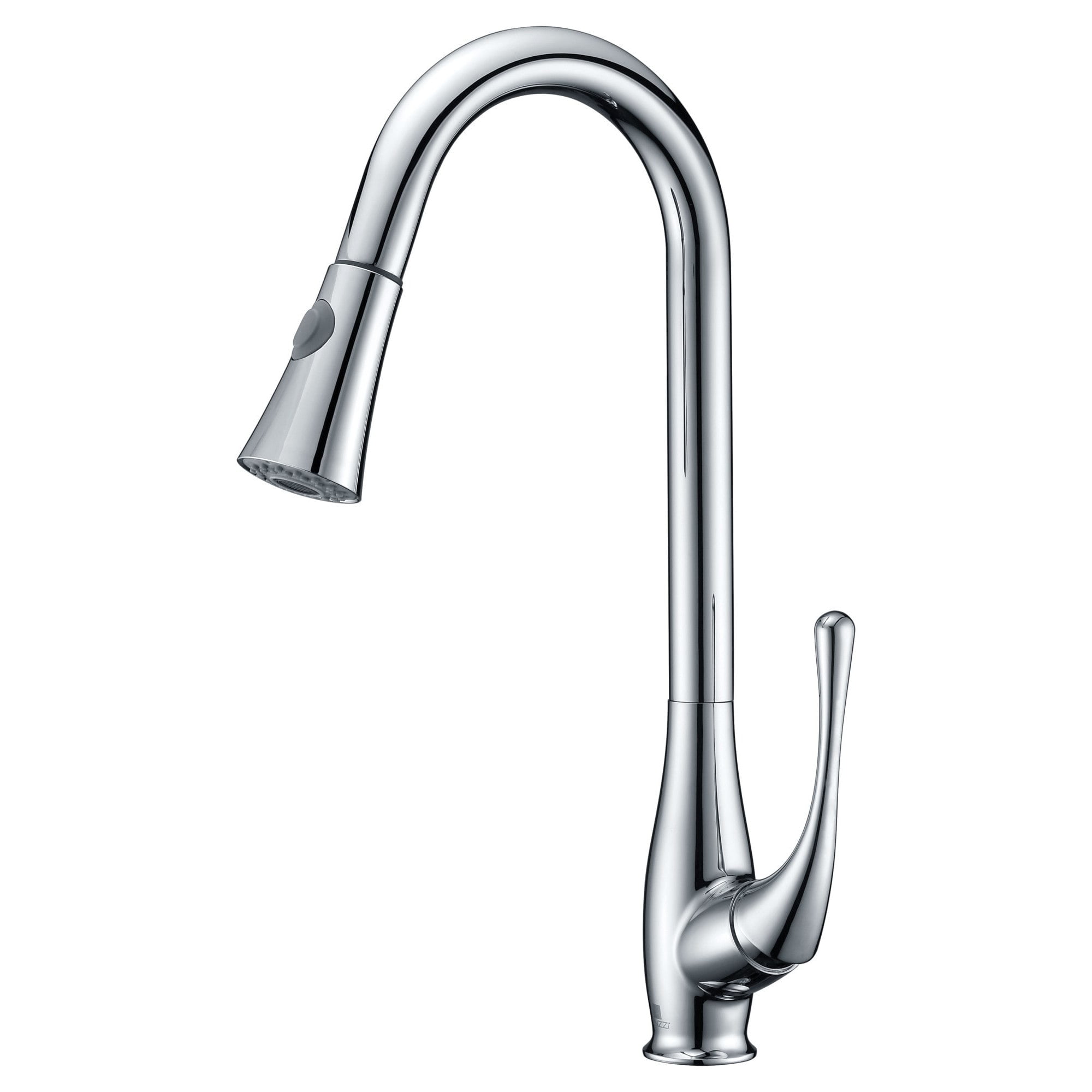 Polished Chrome Pull-Down Kitchen Faucet with Spray