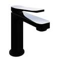 thumbnail image 1 of ANZZI Single Handle Single Hole Bathroom Faucet With Pop-up Drain in Matte Black & Chrome, 1 of 8