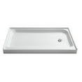 thumbnail image 1 of ANZZI Tier 36 X 60 In. Right Drain Single Threshold Shower Base In White - SB-AZ04RD, 1 of 7