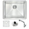 thumbnail image 1 of ANZZI Vanguard 23'' L x 18'' W Single Bowl Undermount Kitchen Sink with Faucet, 1 of 2
