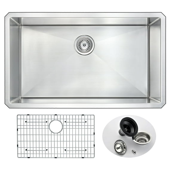 ANZZI Vanguard 32" Undermount Single Bowl Kitchen Sink