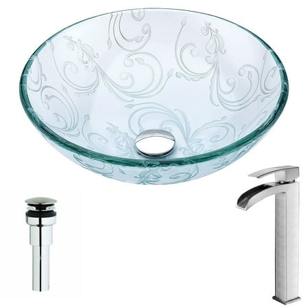 ANZZI Vieno Circular Vessel Bathroom Sink