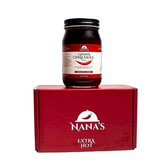 Nanas Kitchen African Chili Sauce - Shito Made with Fresh Chili & Spices, Adds Heat & Flavor to Any Dish, Traditional Ghana Recipe African Hot Sauce.